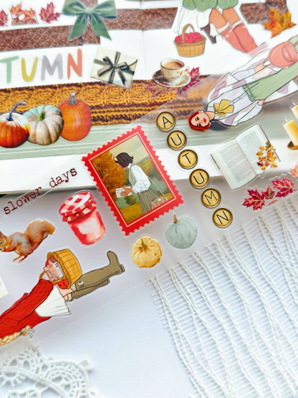 Dear Autumn Pre-cut PET Tape + Washi Box