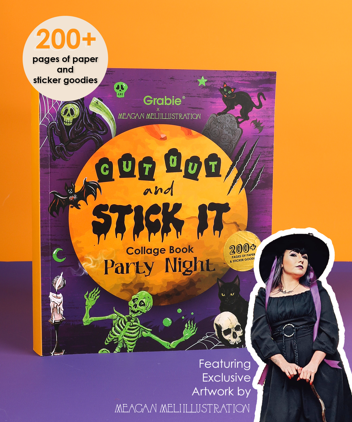 200+ Pages Halloween Party Night Collage Activity Book