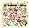 Girl Moments Bold and Easy Coloring Book (Spiral)
