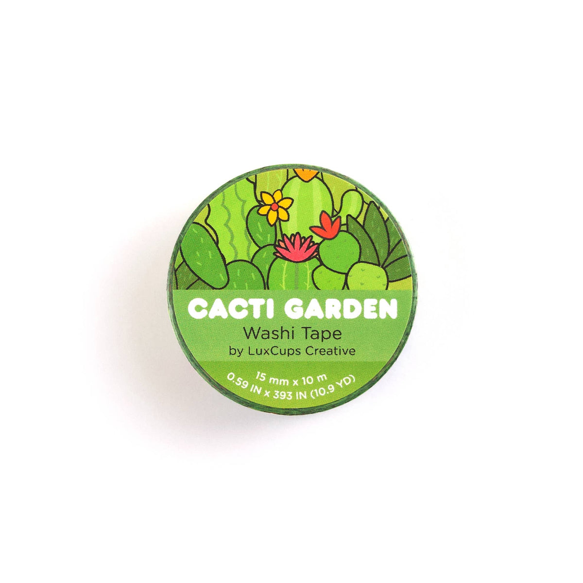 Cacti Washi Tape - Stationery | Decorative | Low-Tack Tape