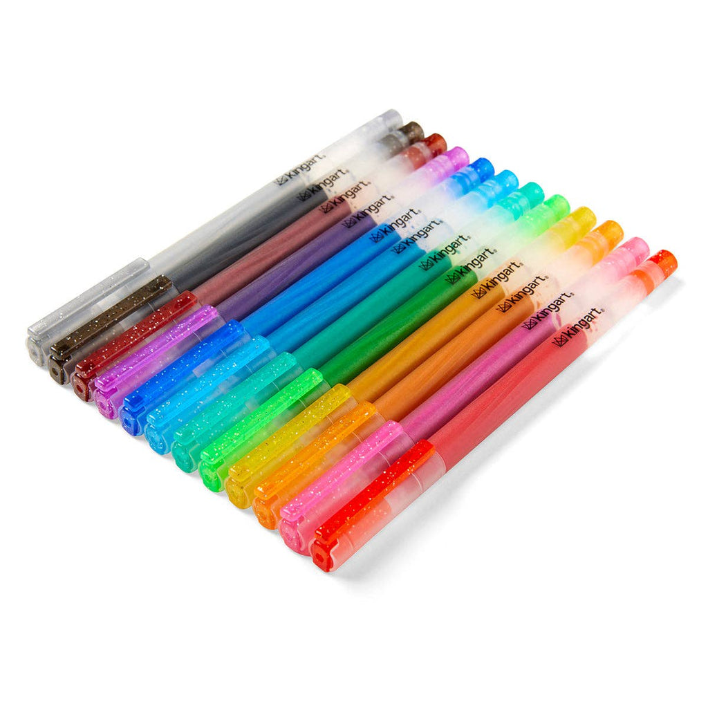 Gel Pens - 12 Glitter Colors