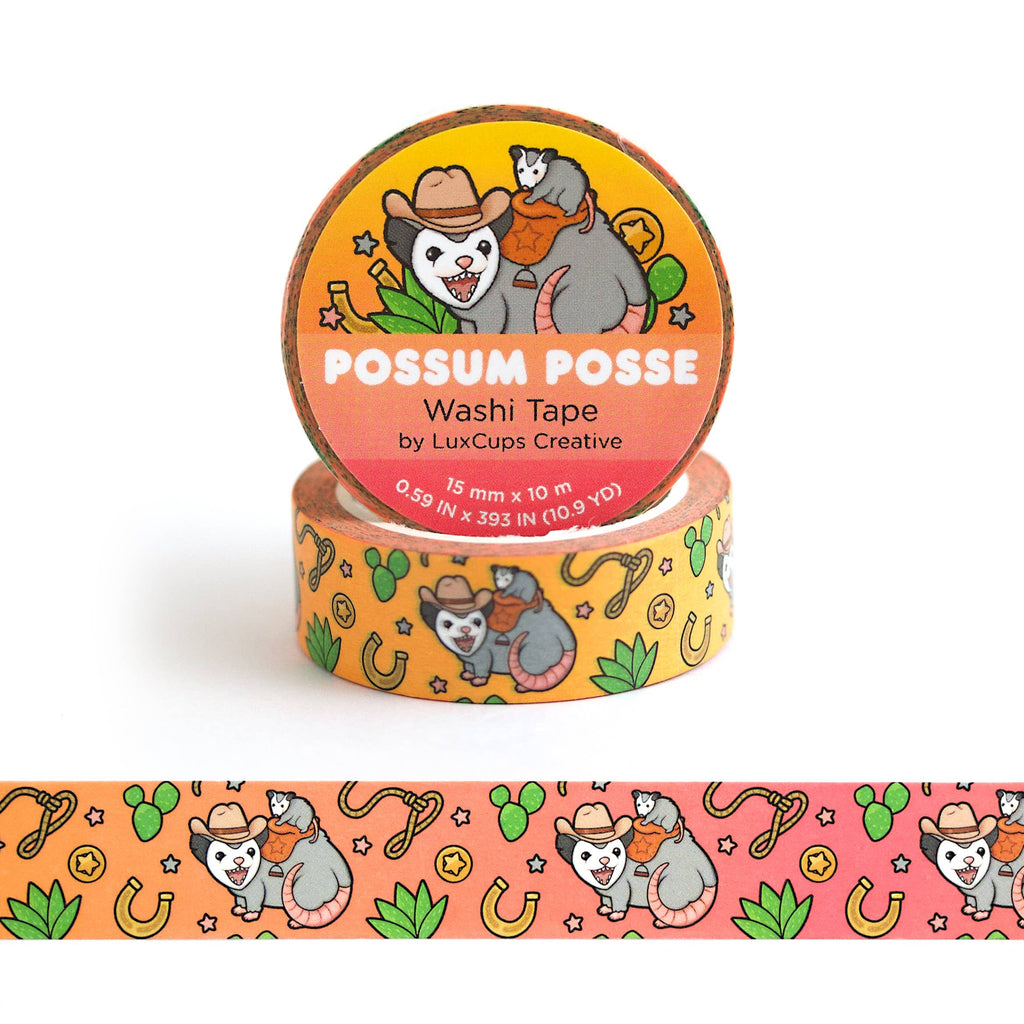 Possum Posse Washi Tape - Stationery | Decorative | Low-Tack