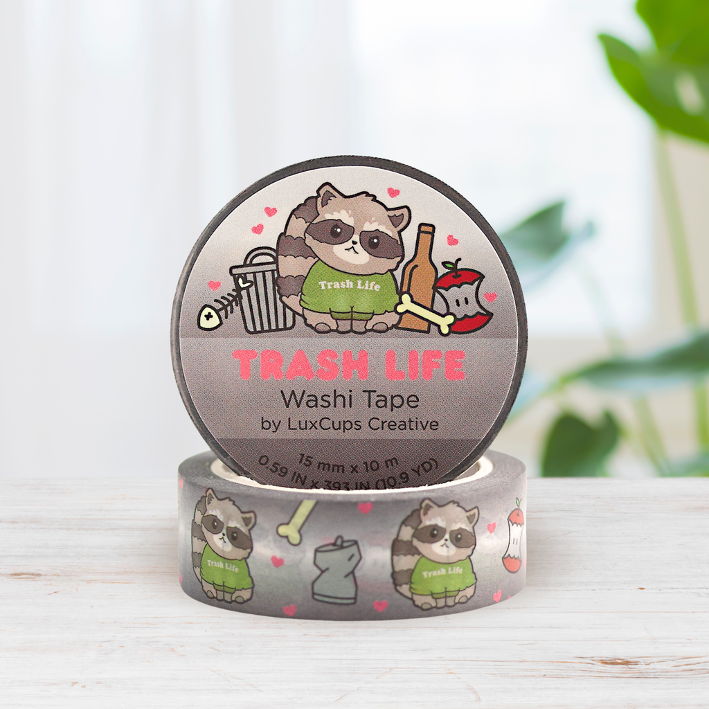 Trash Life Washi Tape - Stationery | Decorative | Low-Tack