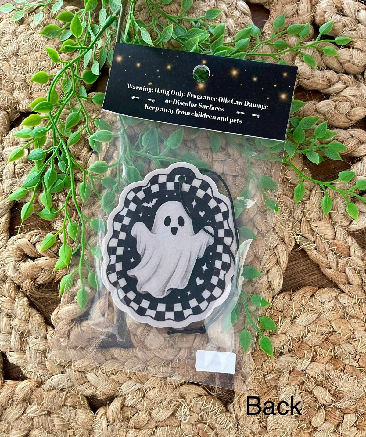 Checkered Ghost Fall Air Freshener