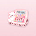 Girl math sticker