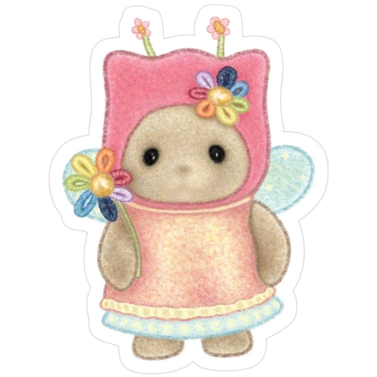 Calico critter fairy sticker