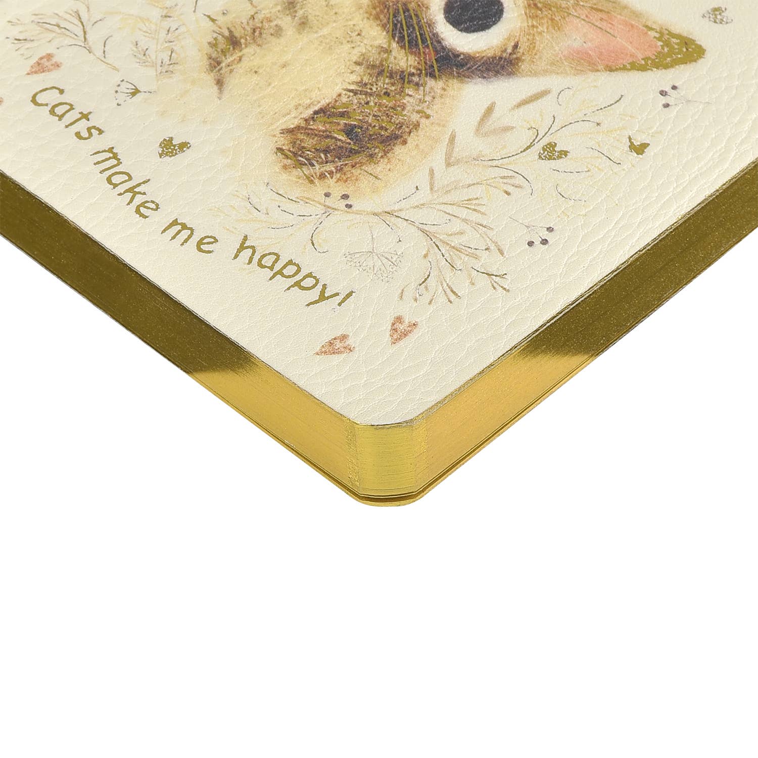A6 Vegan Leather  Daily Planner Planner - Kitten