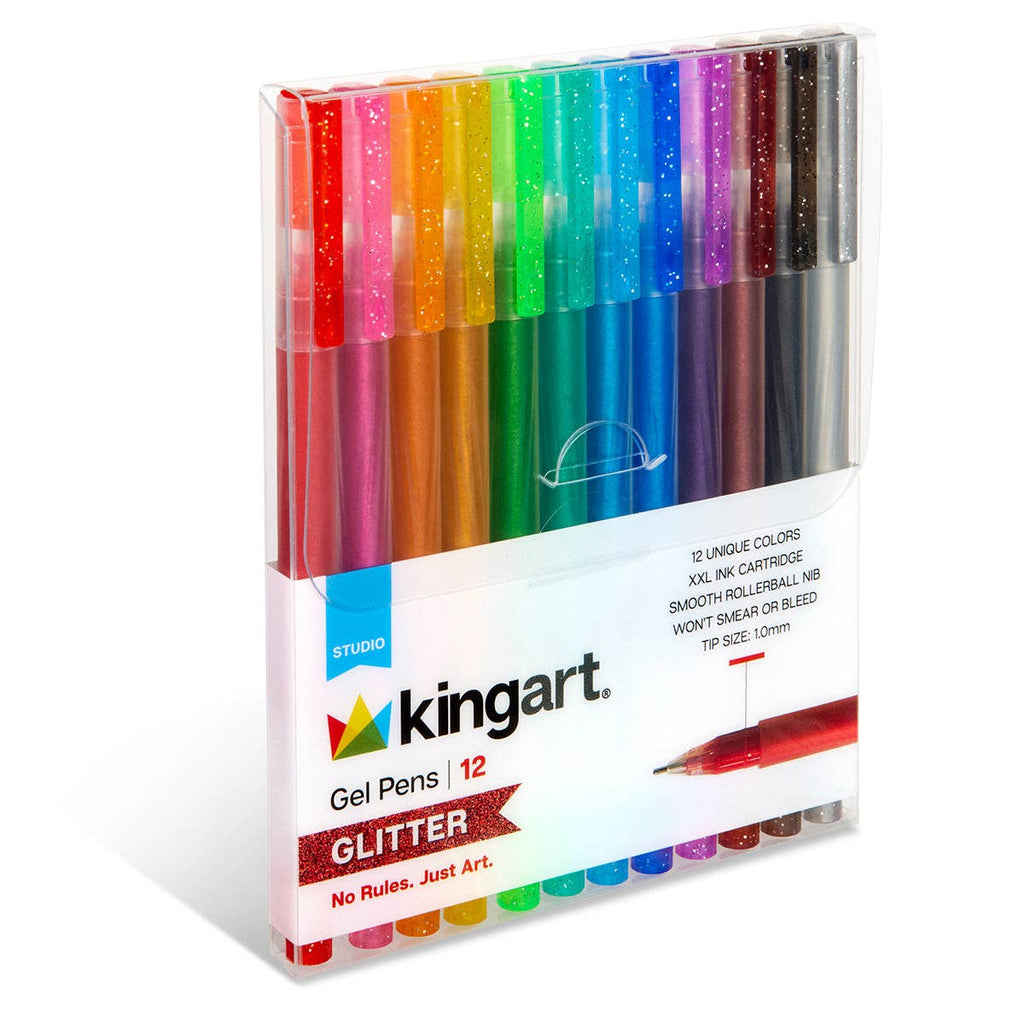 Gel Pens - 12 Glitter Colors