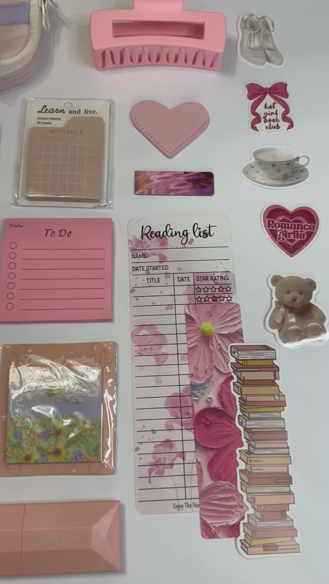 2027 Pink Flower Monthly Planner
